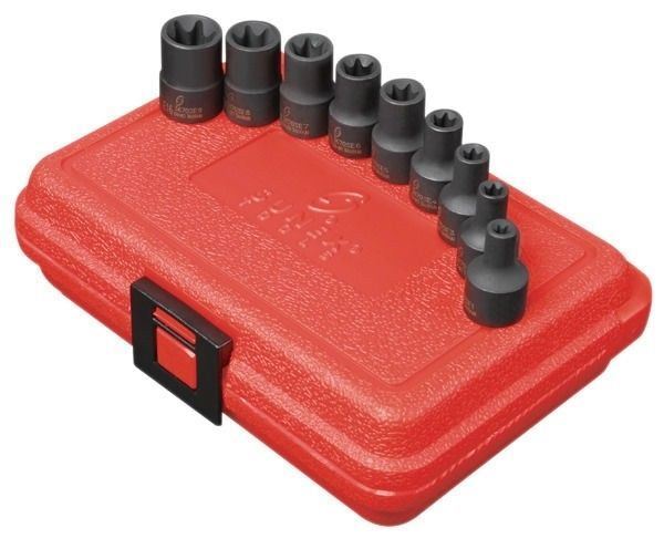Sunex 9pc 3/8″ External Star Impact Sockets Bits Set Tools Drive NEW 3670SE