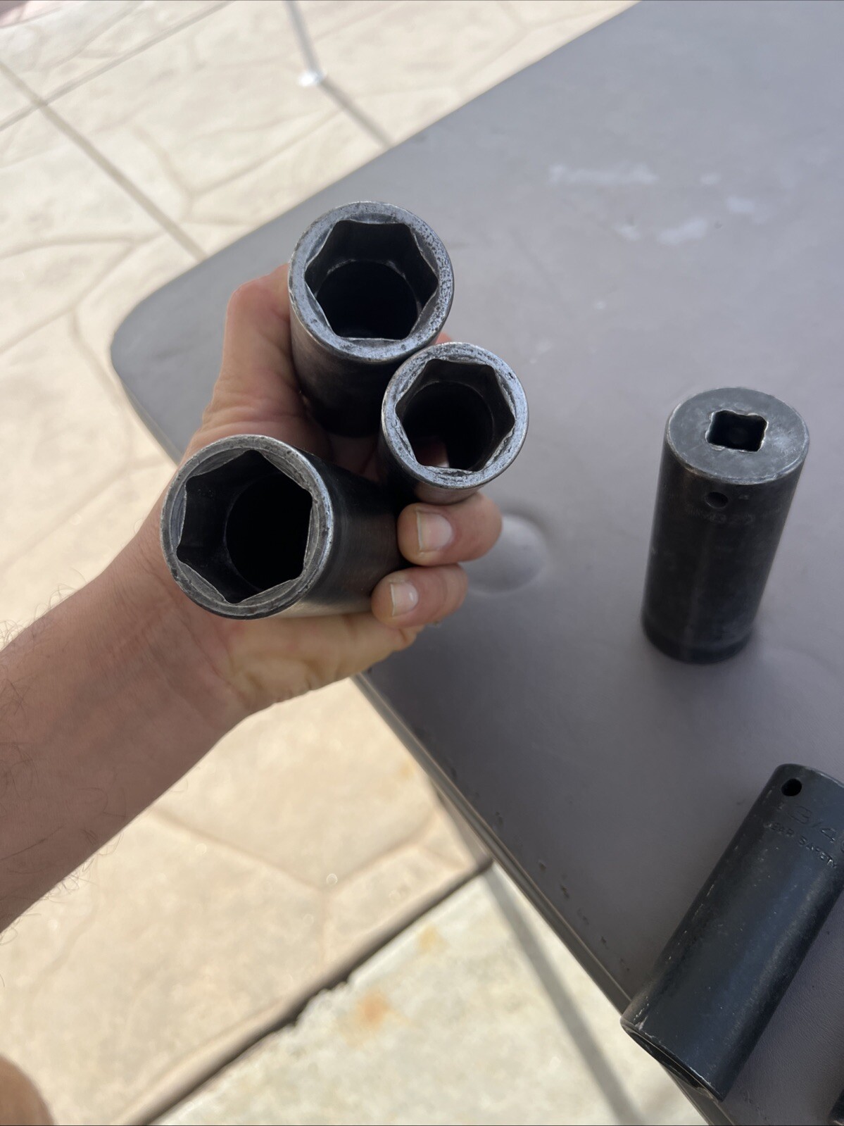 SNAP ON 1/2″ Drive Deep Impact Socket LOT Set 7pc SIM380-SIM160 model