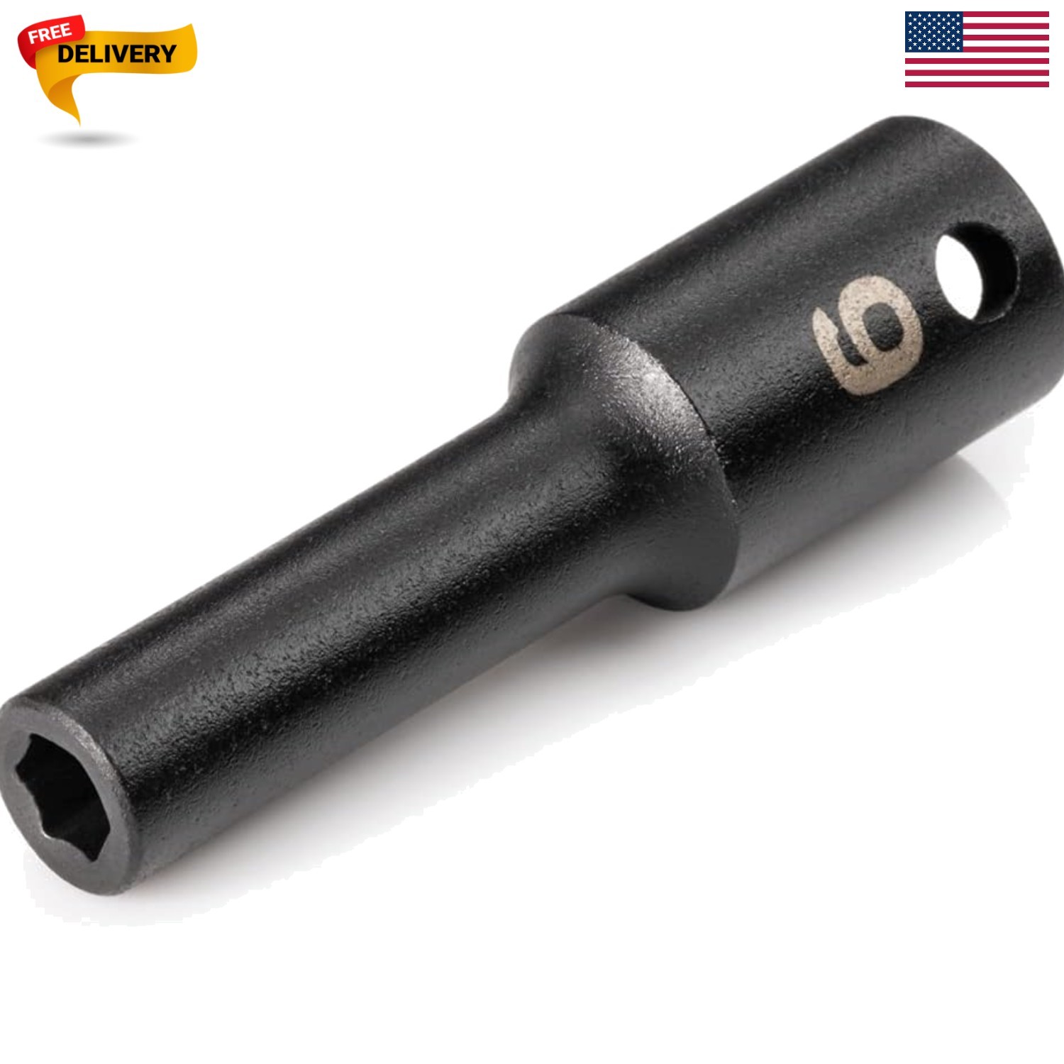 3/8 Inch Drive x 6 mm Deep 6-Point Impact Socket |