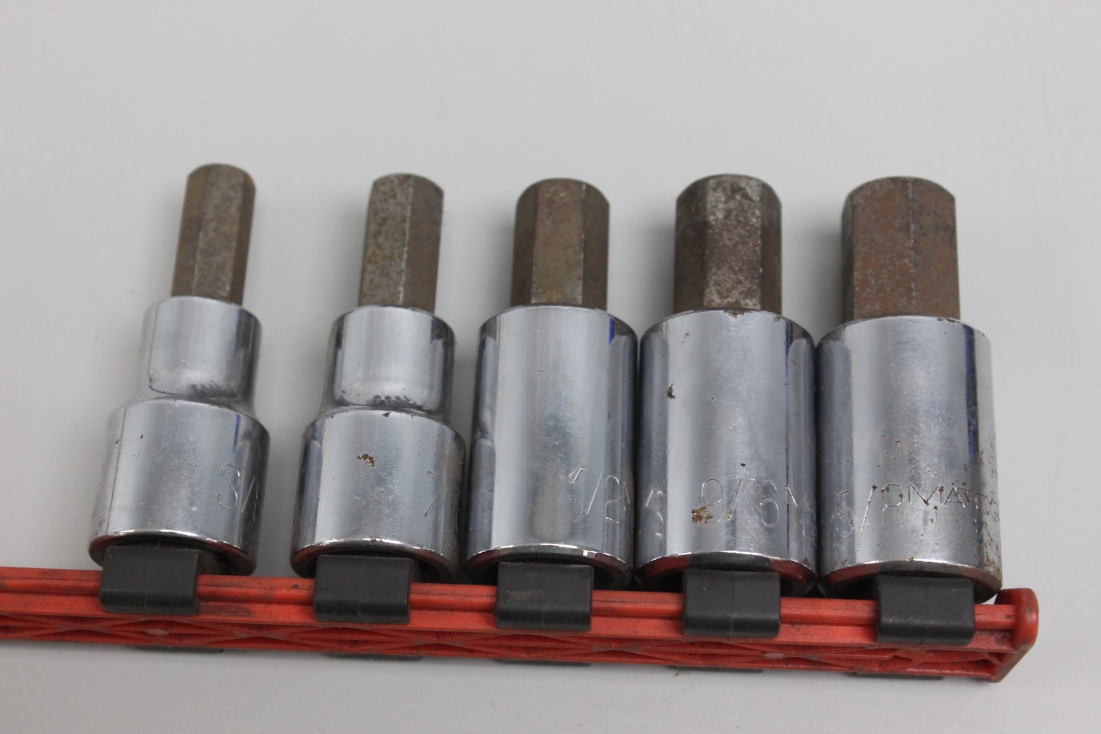 Matco Tools 1/2″ Drive Hex Socket Set, 9 piece, Metric/Standard