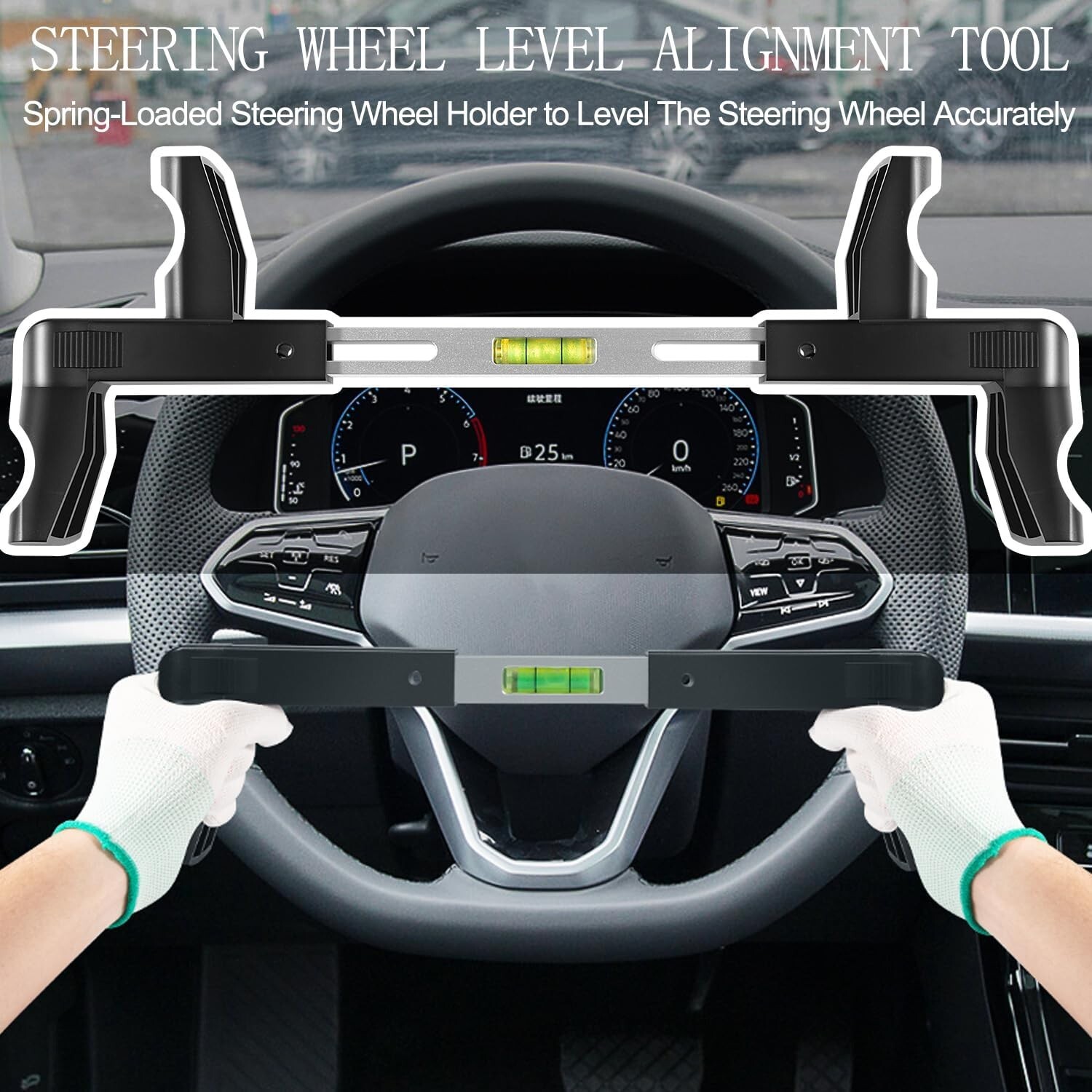 ATD-3100 Steering Wheel Level Alignment Tool 270mm-340mm for Passenger Cars Vans