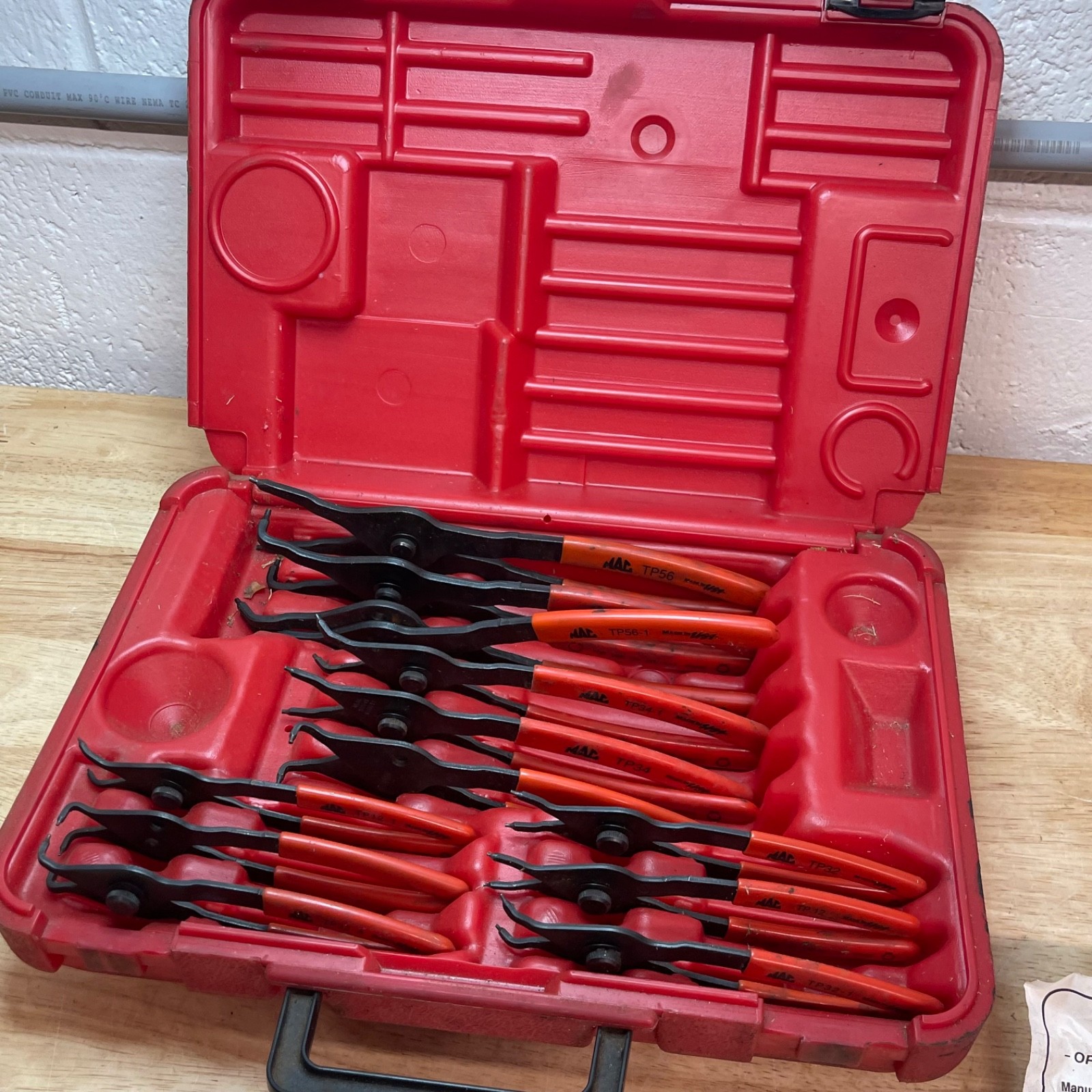 MAC Tools PK250 Retaining Ring Plier Set Convertibles, Retaining Clip plier set