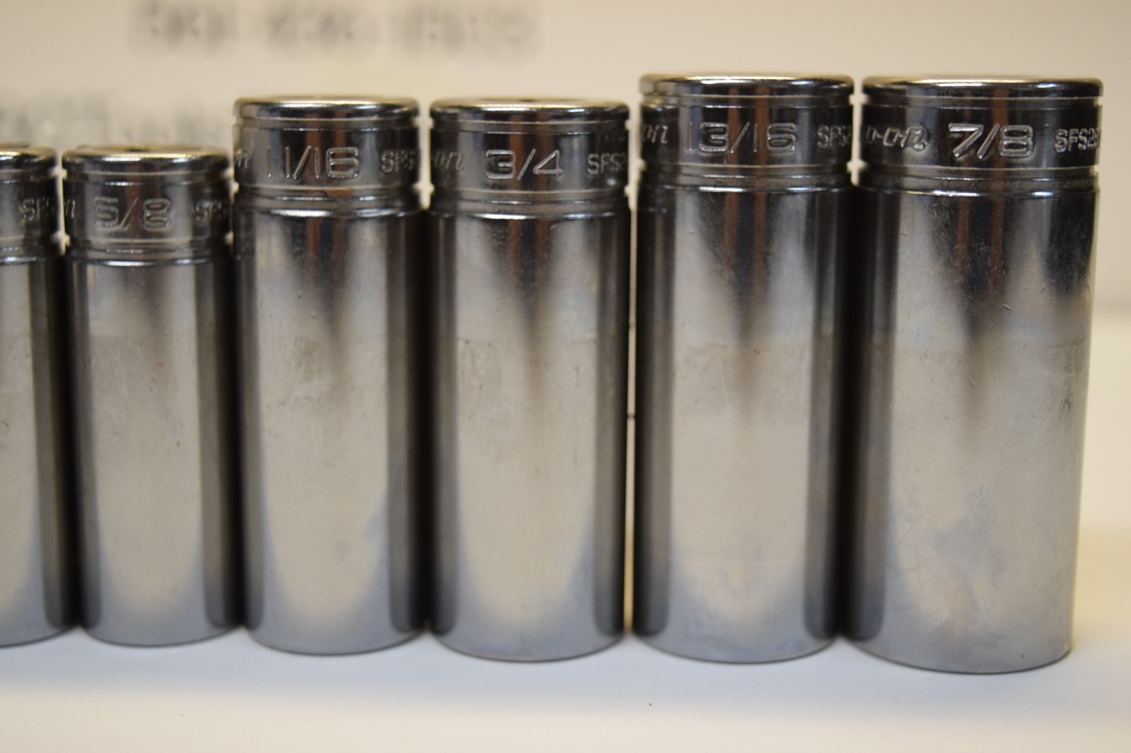 Snap-On 211SFSY 11pc 3/8″ Drive 6-Point SAE Flank Drive® Deep Socket Set