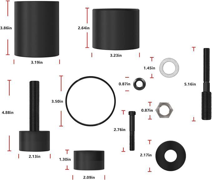 For John Deere Crankshaft Gear + Front Crank Seal Installer Alternative JDG954B