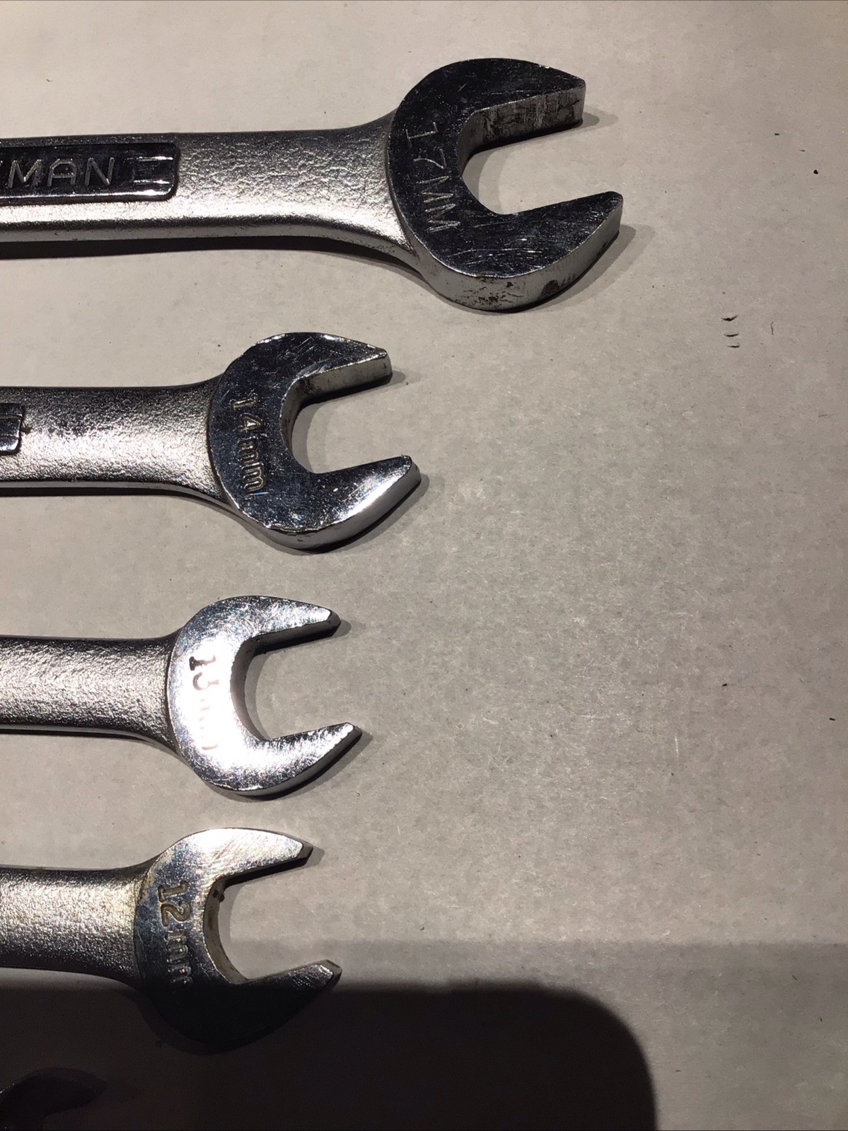 Vintage Craftsman 8 Pc Metric Wrenches 6-17 MM -vv- USA Mixed Lot Of 8