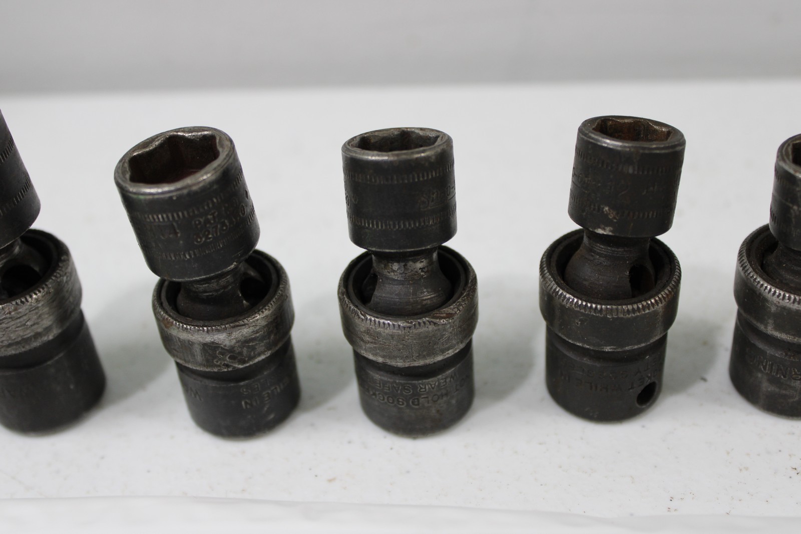 Snap on 6 pc 3/8” Drive 6-Point Metric Shallow Impact Swivel Socket Set 10mm-18m