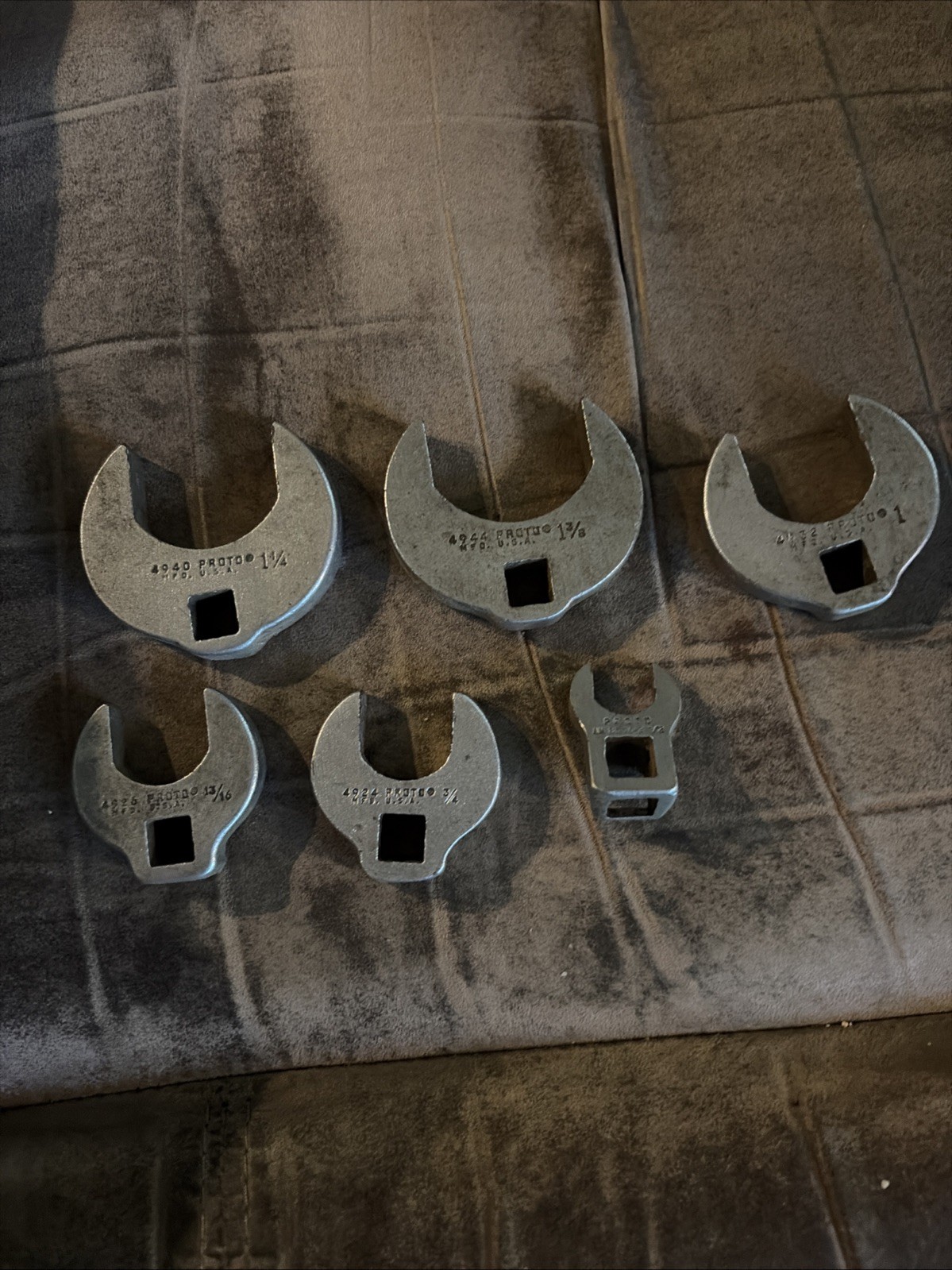 Proto Crows Feet 1/2, 3/4, 13/16, 1”, 1 1-4, 1 3/8