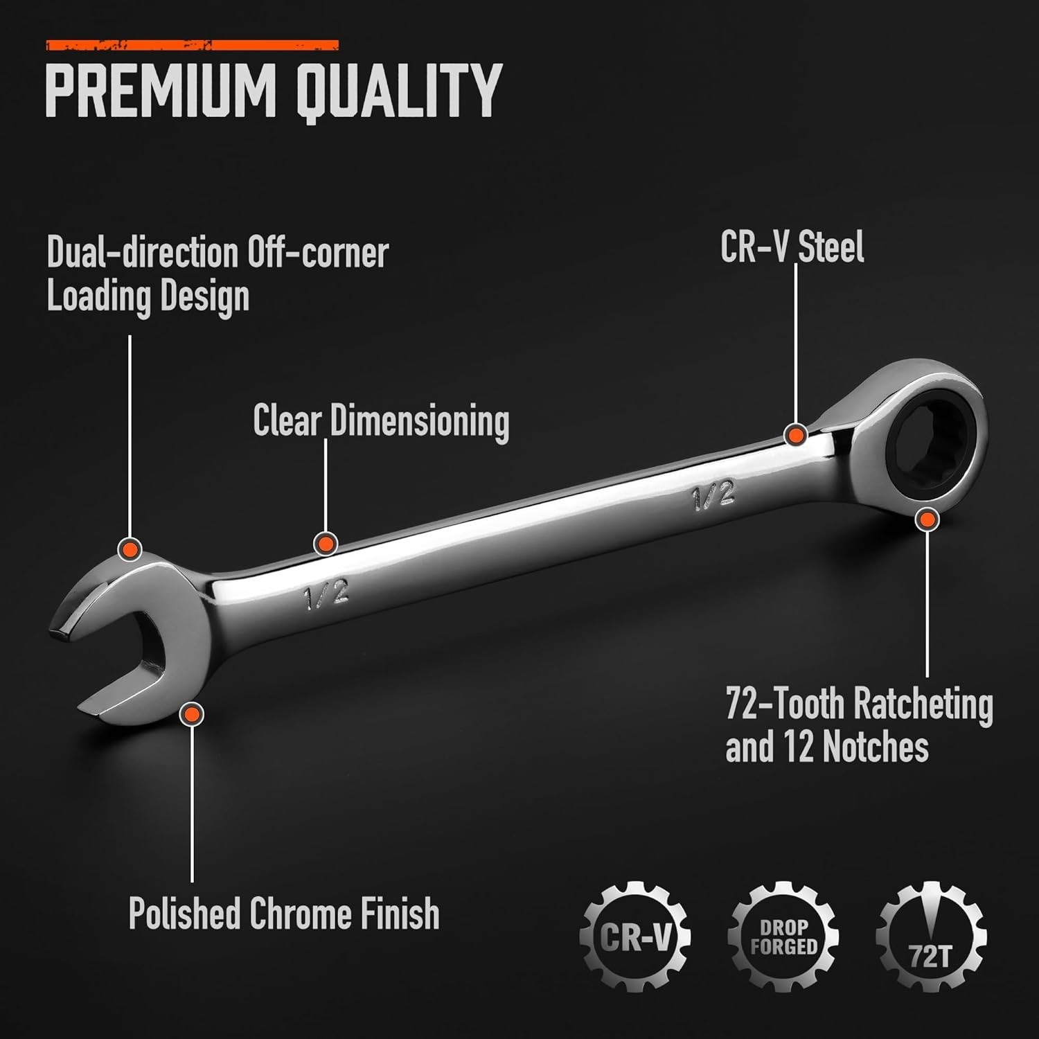 26-Pcs Ratcheting Wrench Set | Metric and SAE | Ratchet Combination Wrenches Set
