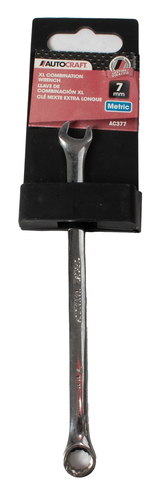 Autocraft 7mm XL Combination Wrench Metric 5.40″ Length Chrome Vanadium ID AC377