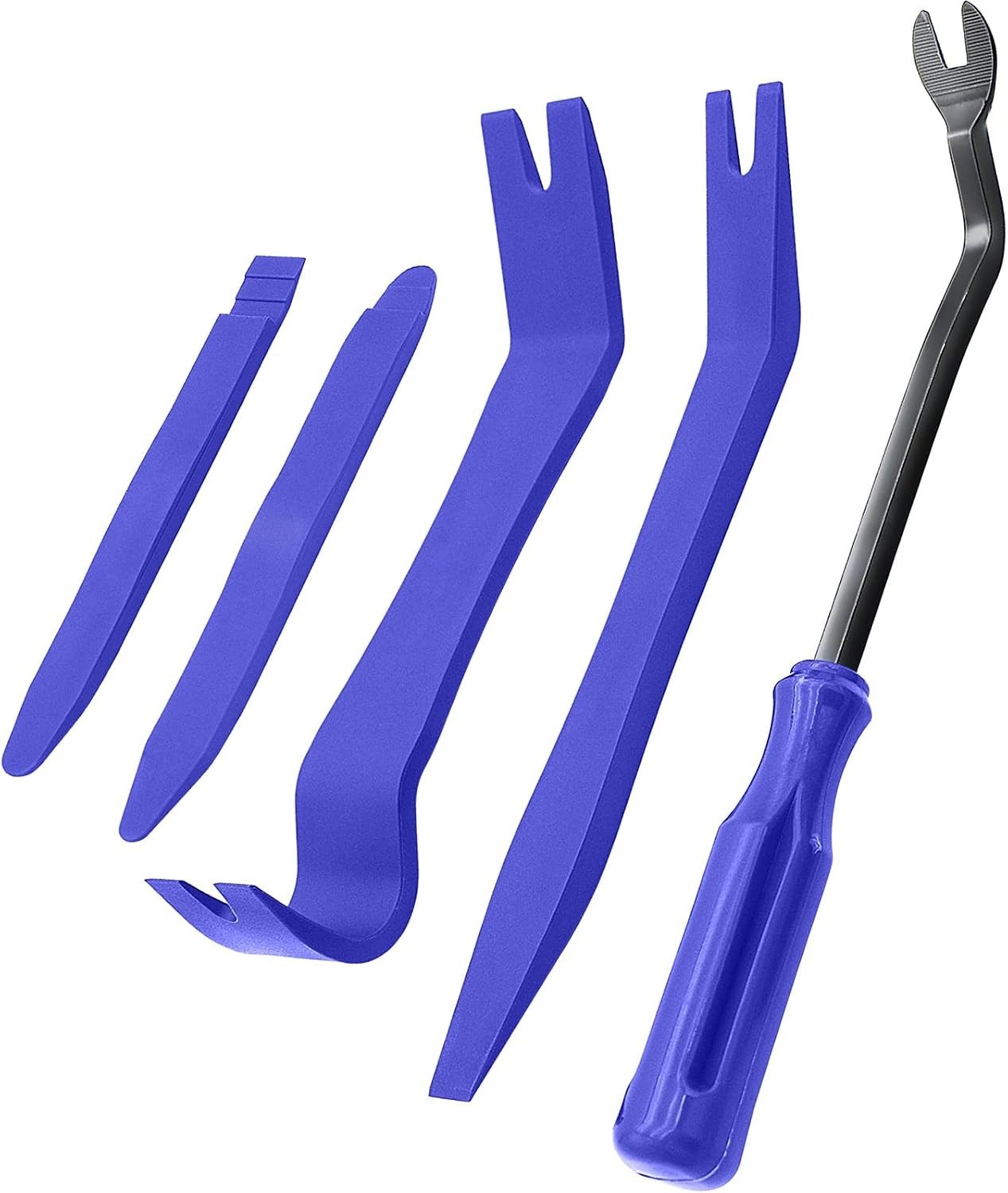 5-Piece Blue Auto Clip Removal Tool Set – Perfect for Car Panel Adjustments