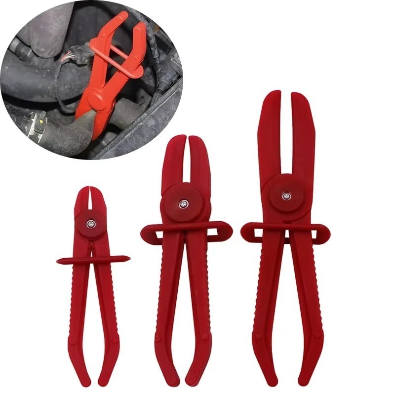 3Pcs Fuel Water Brake Line Pipe Pinch Off Pliers Flexible Hose Clamp Pliers Set