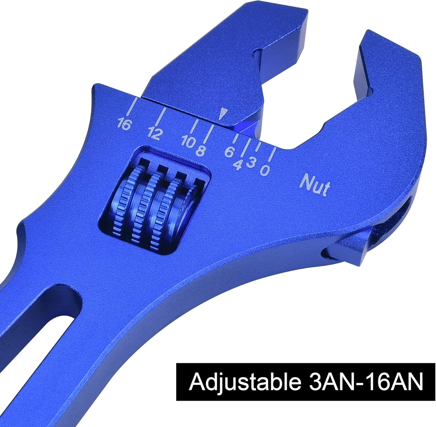 Lightweight 6061-T6 Aluminum Adjustable Wrench for AN Hose Fittings – 7.2 Inches