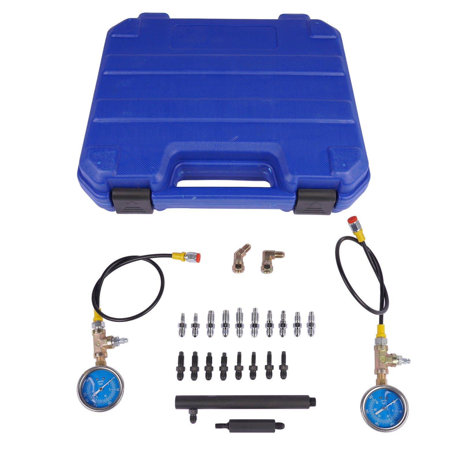 Universal Brake Pressure Tester Gauge Kit 0-3500PSI ABS Hydraulic Oil Pressure