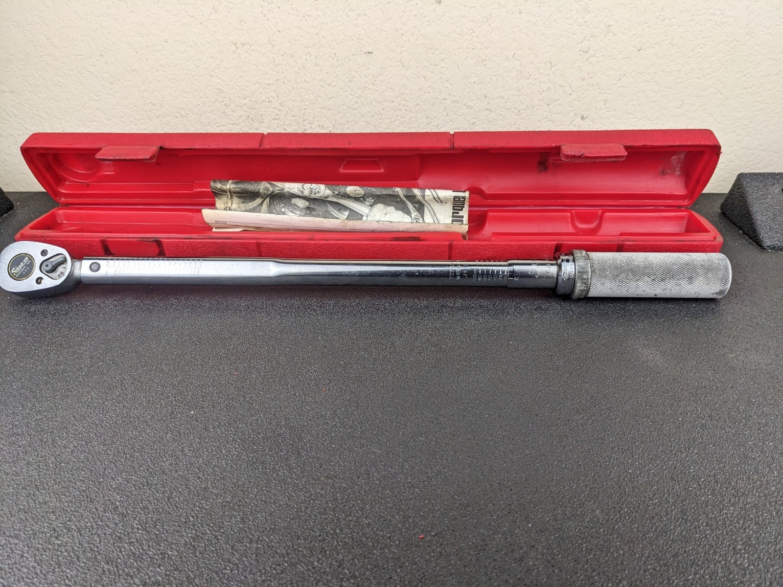 #bp316 Snap-On Tools QJR3200B 1/2″ Click Type Torque Wrench 30-200 FT LBS