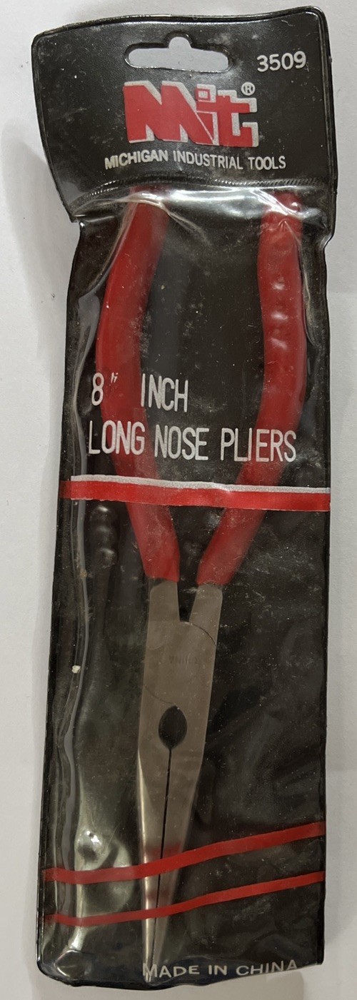 Michigan Industrial Tools MIT 8” Long Nose Pliers