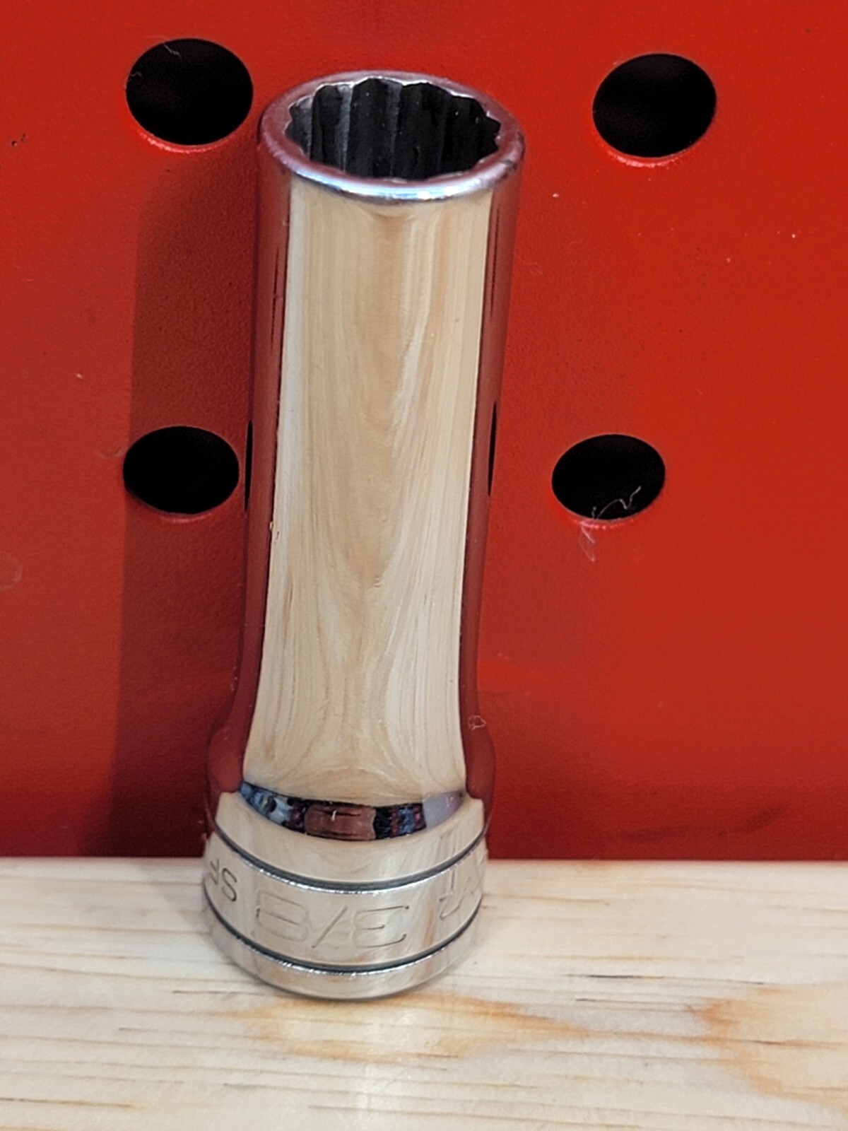 Snap-on Tools SF121 3/8″ SAE 3/8″ Drive 12-Point Deep Chrome Socket USA