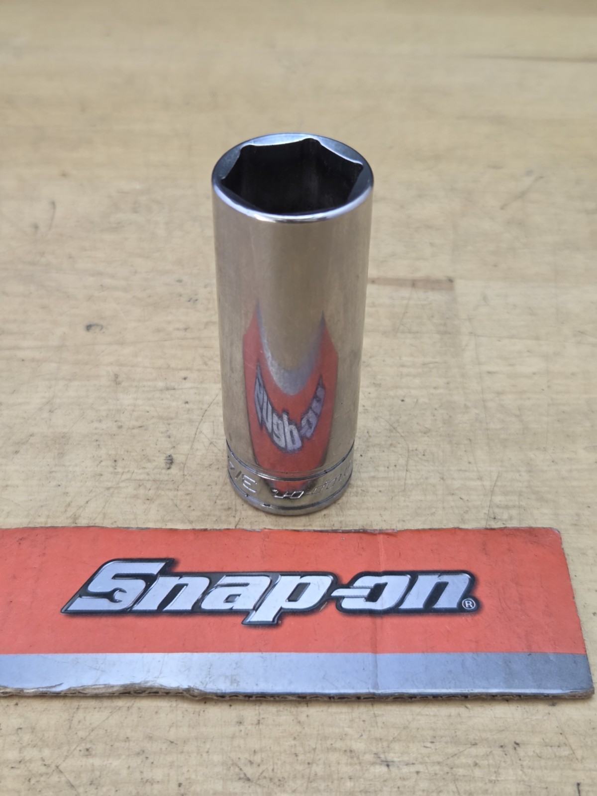 New Snap On SFS241 – 3/8″ Drive 3/4″ Deep 6Pt Chrome Socket