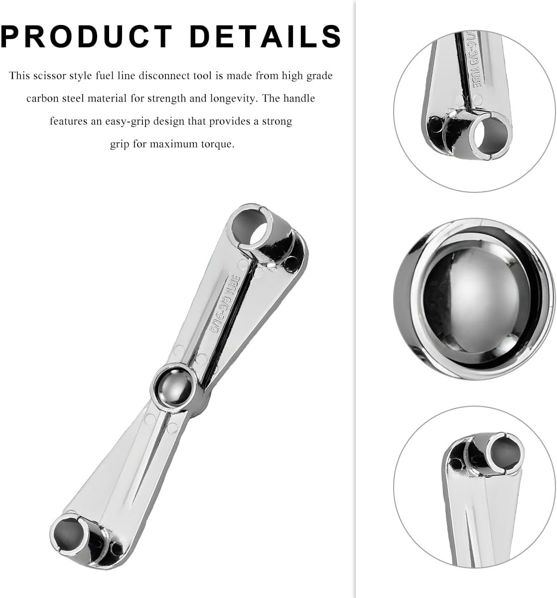 Scissor Fuel Line Disconnect Tool, 3/8 Inch and 5/16 Inch Filter Removal Tool fo