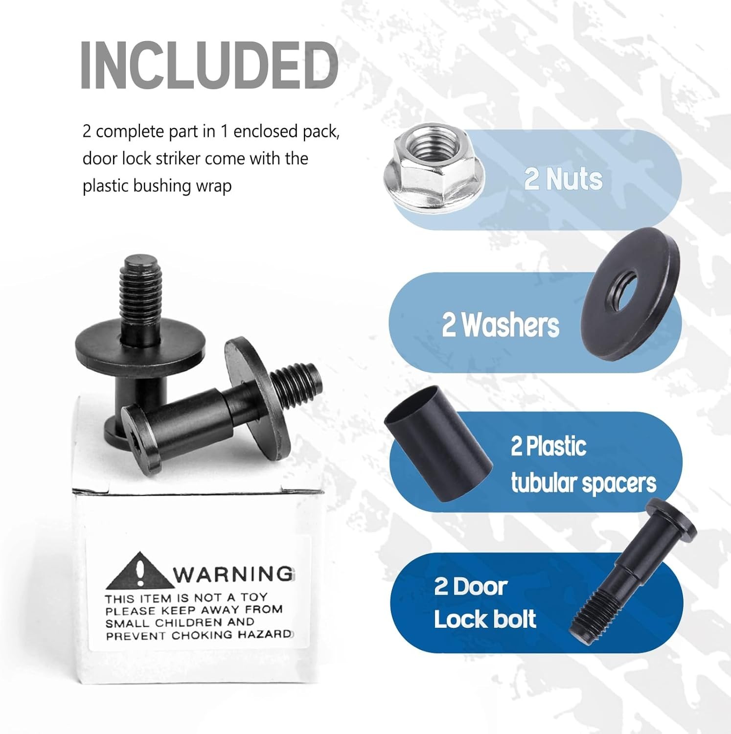 Set of 2 Tailgate Striker Bolt Compatible with GMC Chevy Silverado 1500 2500 350