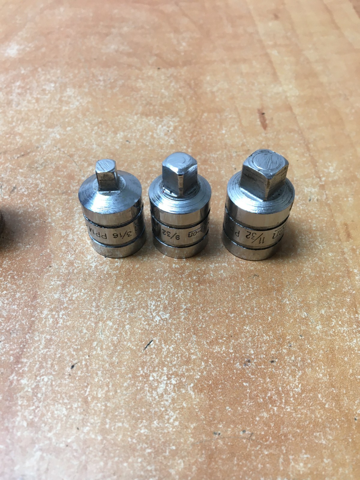 Snap-on PPM PMP PP 3/8″ Drive 8 Piece Internal External Pipe Plug Socket Lot