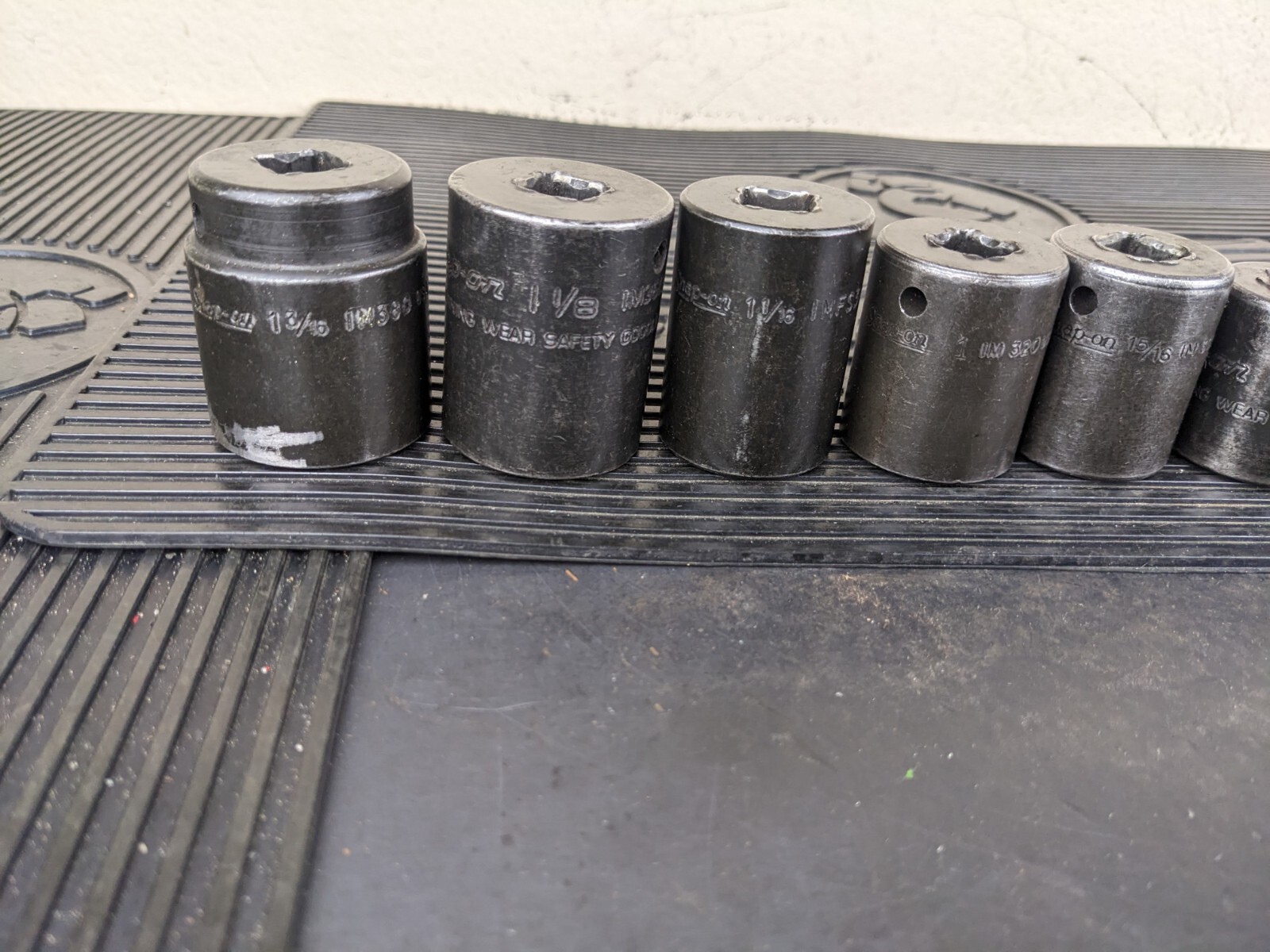 #bg155 Snap-On 14pc 1/2″ Drive 6pt SAE Shallow Impact Socket Set