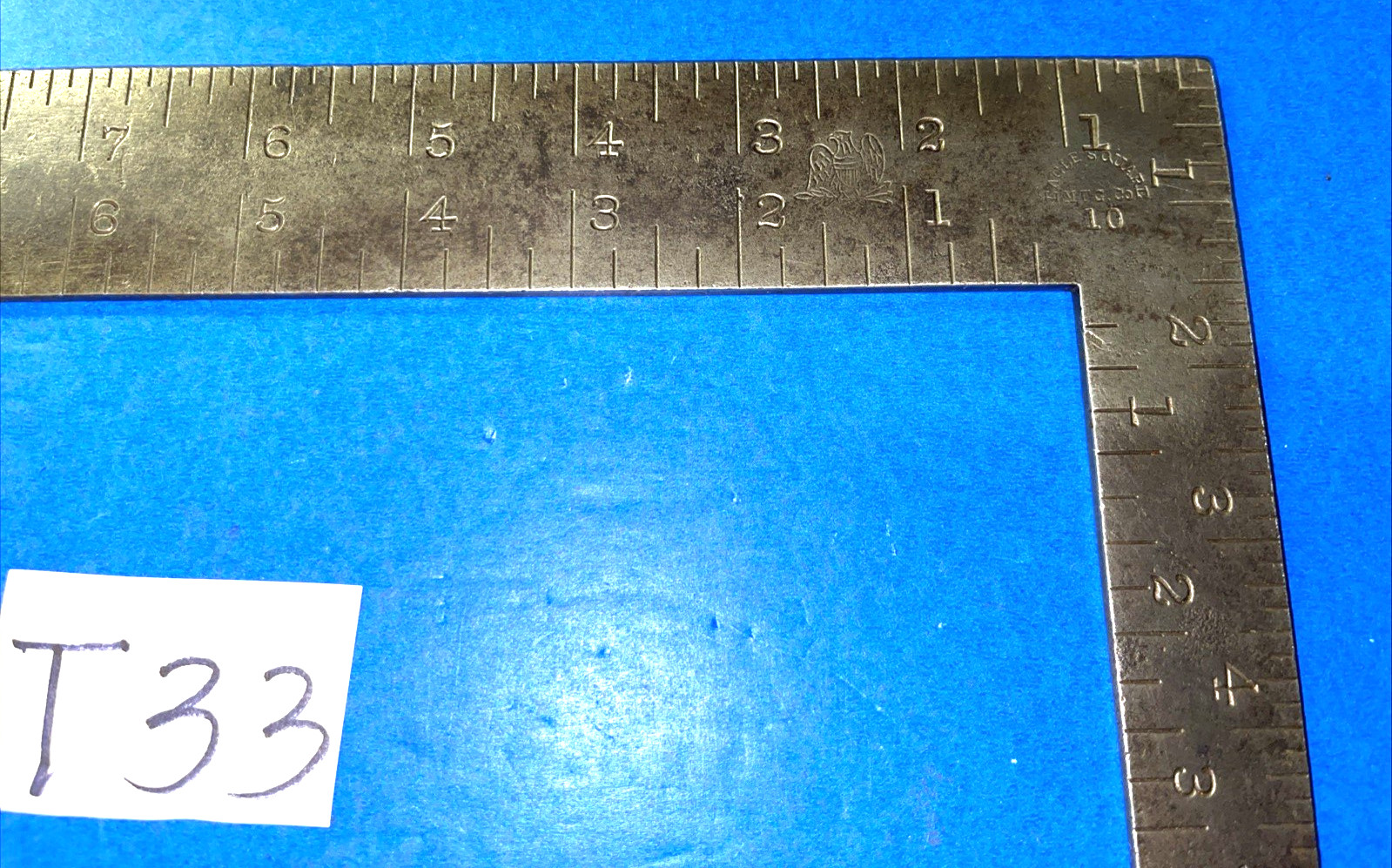 EAGLE SQUARE MFG. CO VINTAGE STEEL LAYOUT SQUARE 8″ – 12″ FREE SHIP IN US