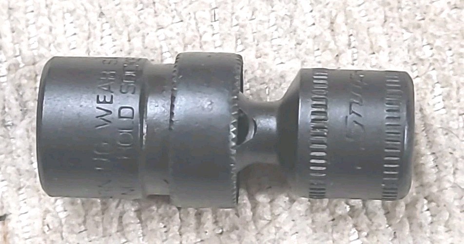 Snap-On IPTMM9 9mm Universal Swivel Impact Socket, 1/4” Drive, 6 Point USA MADE.