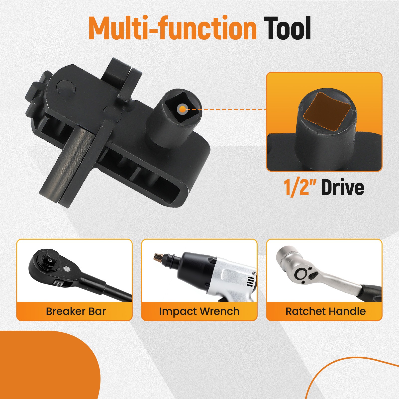 Engine Barring Tool for Detroit Diesel DD13, DD15, DD16, MBE4000, J-46392