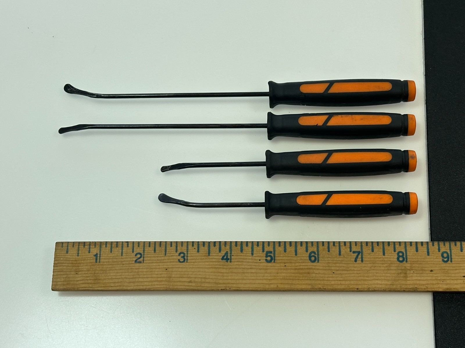 Matco Tools SRP4O 4pc Pick & O Ring Remover Set ORANGE Soft Grip, Rounded Tips