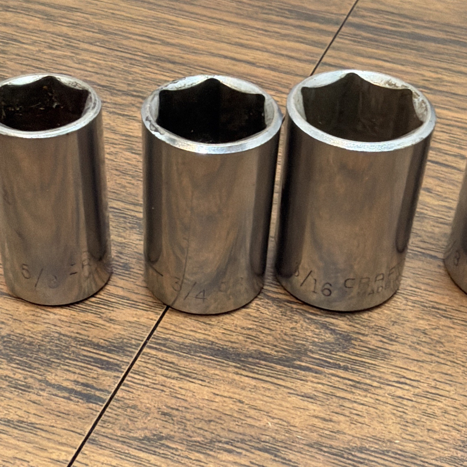 36x CRAFTSMAN Socket Lot SAE – 6pt 12pt – 1/2 1/4 Drive Asst Size Most Made USA