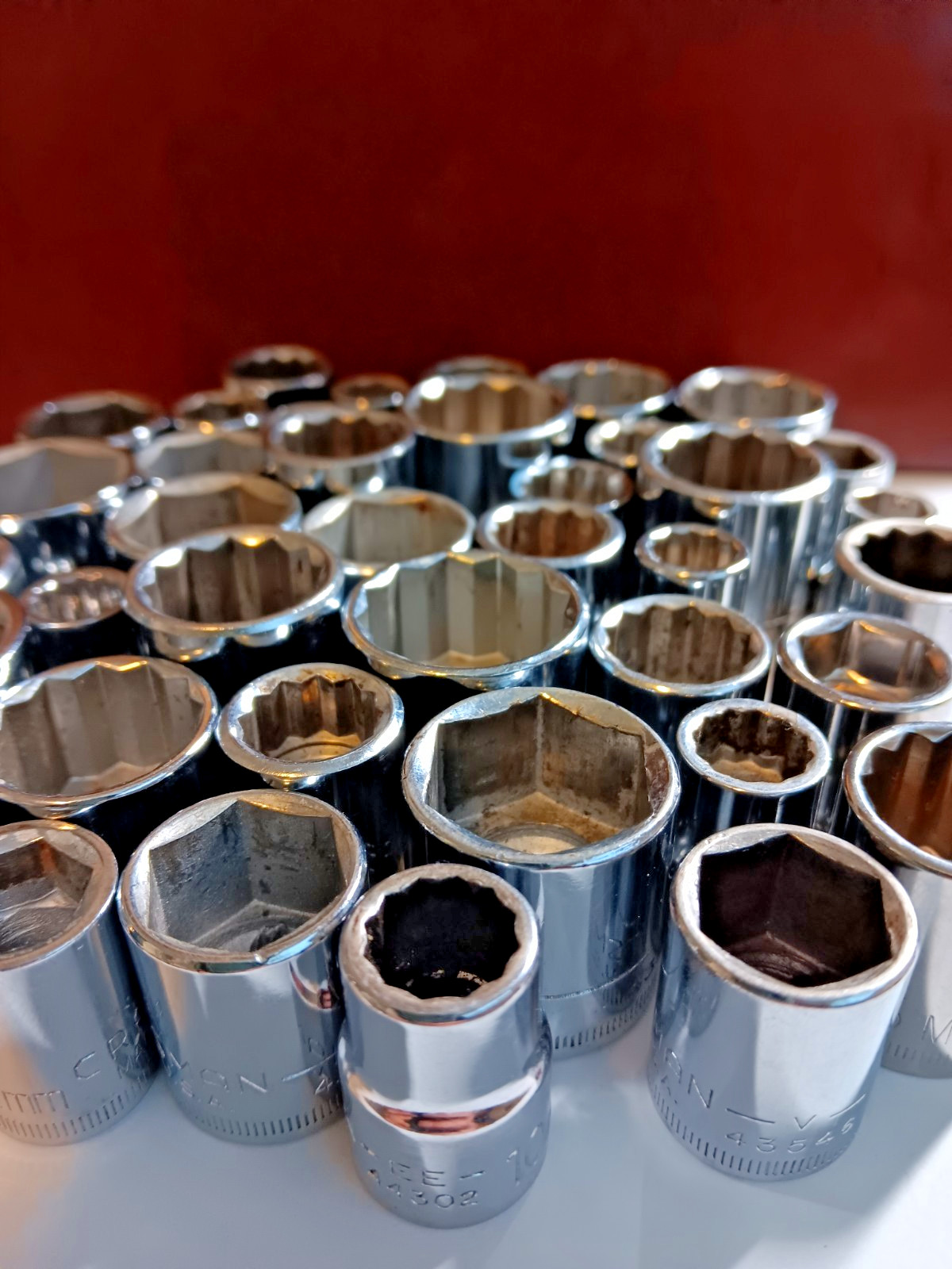 Craftsman Socket Lot of 48. Standard, Metric, SAE, Deep Well. 3/8 Drive.