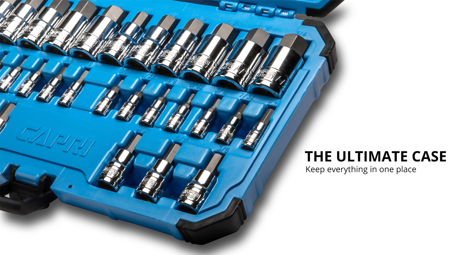 Capri Tools Master Hex Bit Socket Set, Metric and SAE, Advanced Series, 32-Piece