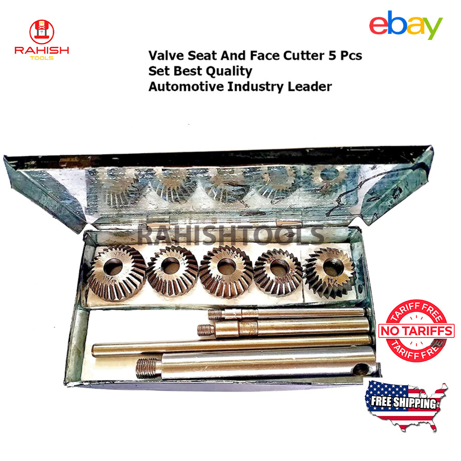 Valve Seat And Face Cutter 5 Pcs Set Automotive Industry Leader RAHISHTOOLS