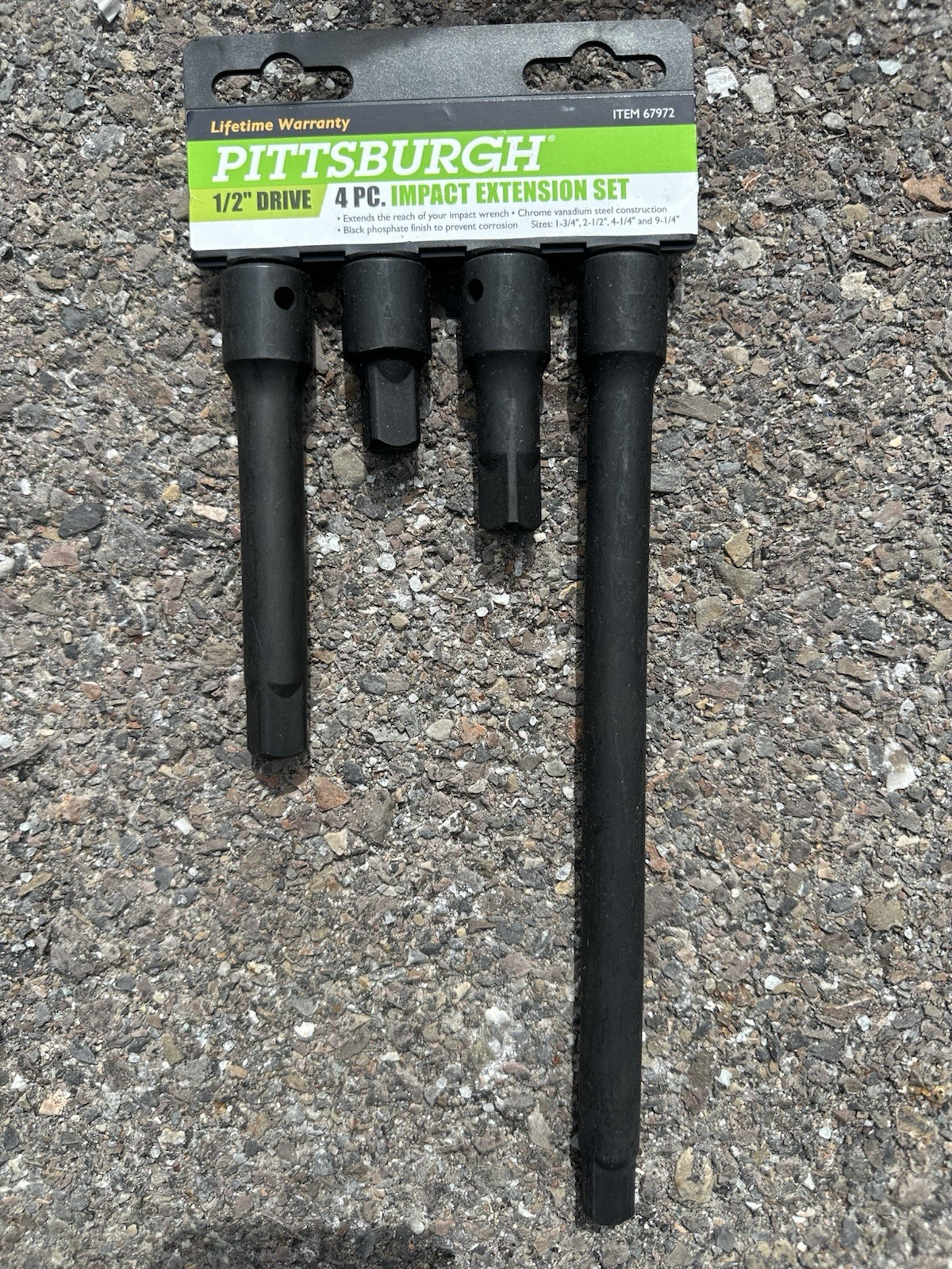 Pittsburgh 4 Piece Impact Extension Set 1/2″ Drive Genuine OEM Tool Kit