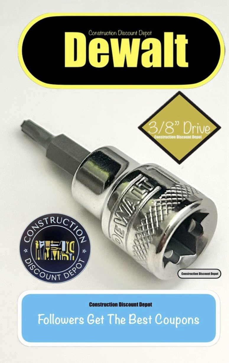 Dewalt T15 Torx Star Bit 3/8″ In Drive Socket TX.15 87-141D