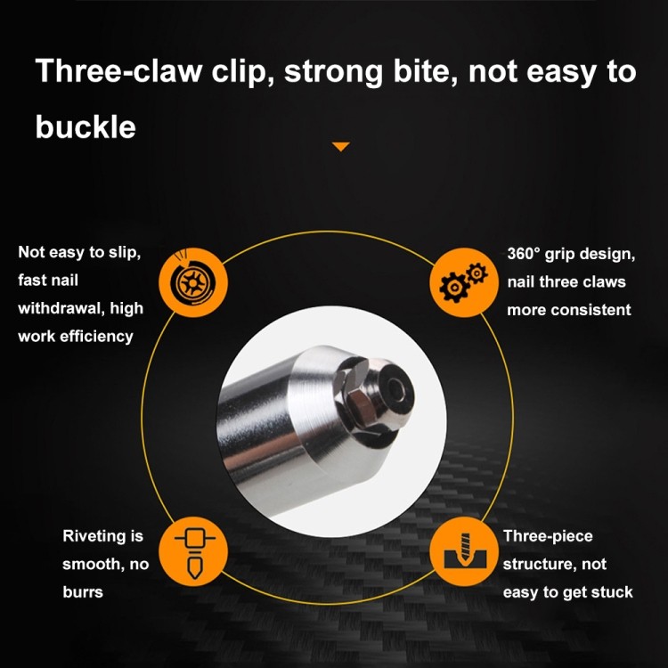 Cordless Electric Rivet Nut Tool Adapter, Steel, 450g, 2.4-4.8mm Rivet Sizes