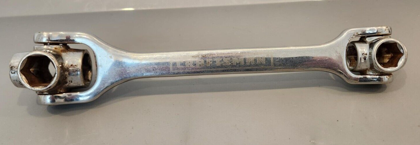 VTG! Craftsman Dog Bone /Multi Socket Wrench ~SAE 6 Point ~13/16″ ~3/8″ ~#14277Z