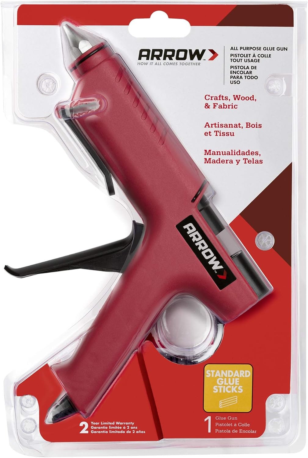 Arrow TR550 Heavy Duty Professional Electric Hot Melt Glue Gun 1 Pack, Beige
