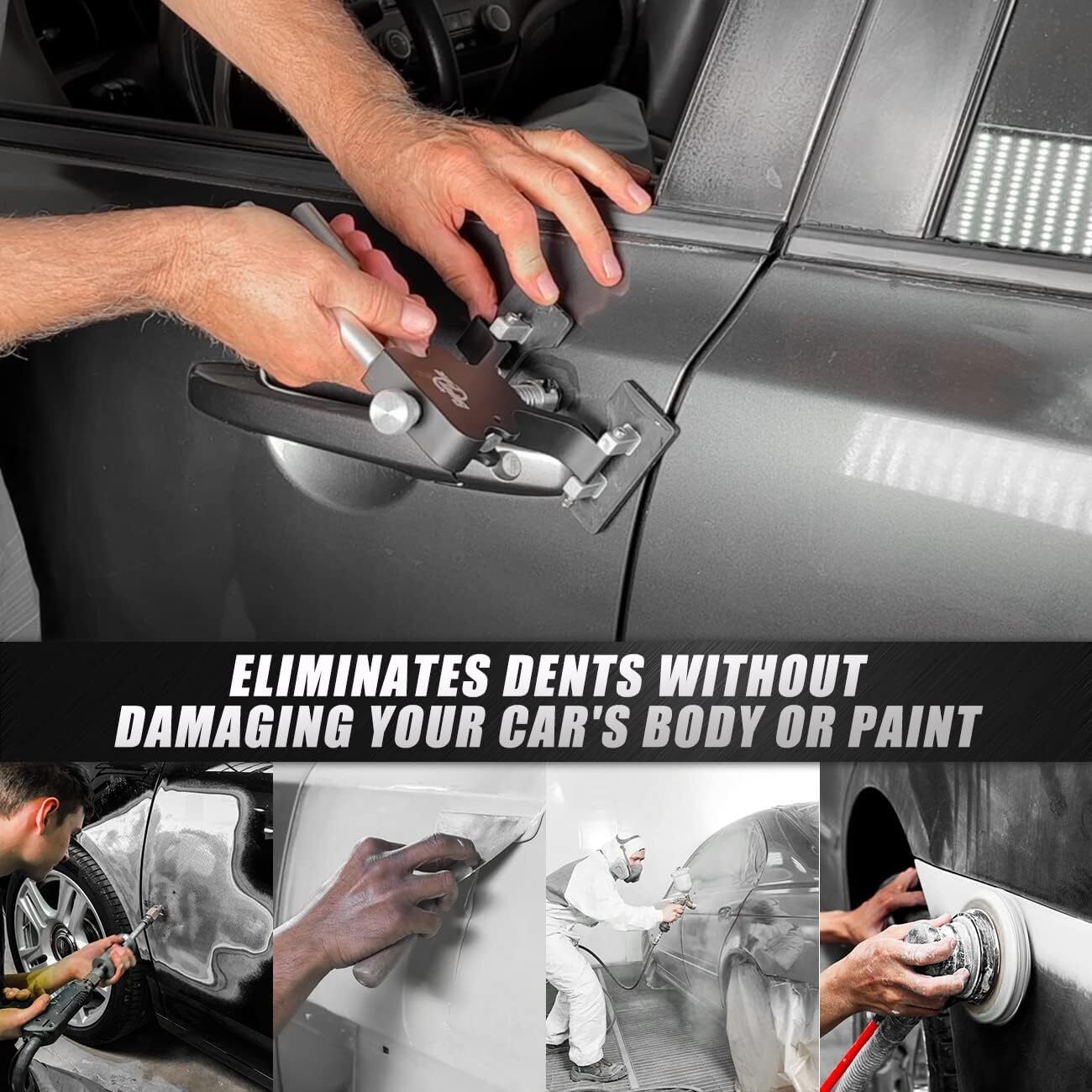 87PCS Car Dent Puller Repair Paintless Hammer Kit Removal Hail Lifter PDR Tools