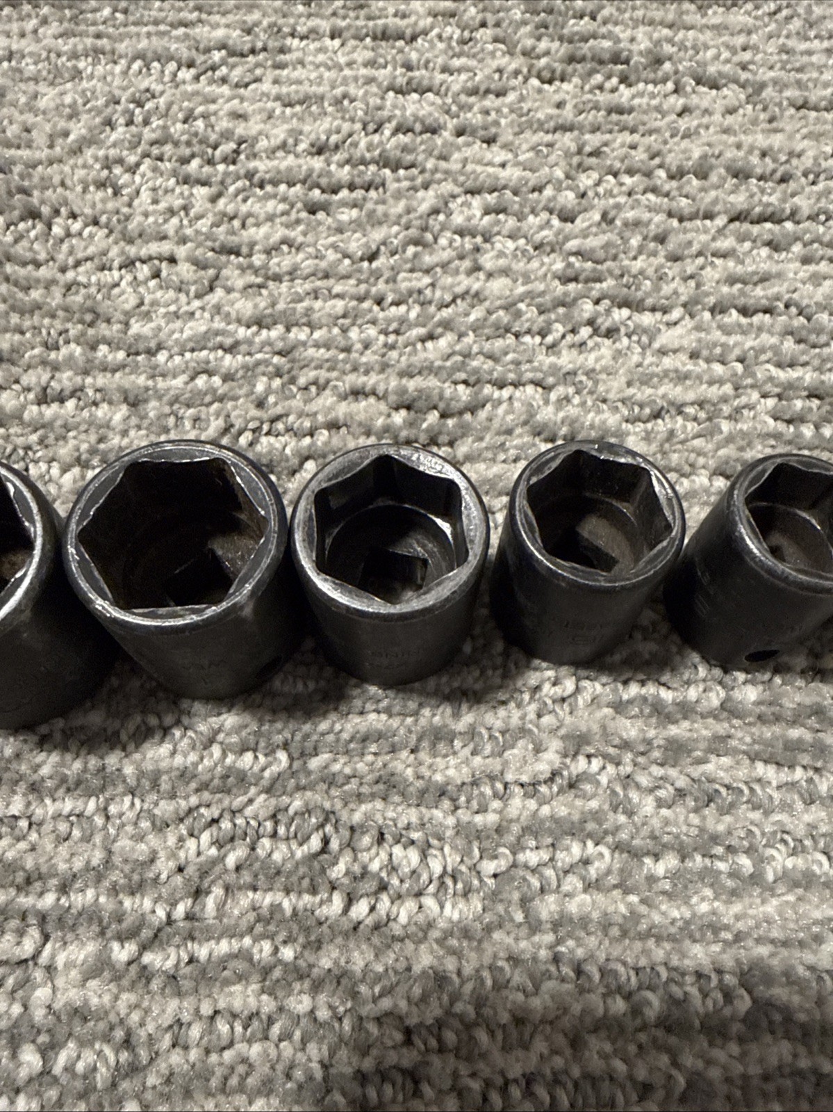SNAP ON 9 pc 3/8″ Drive 6 Point SAE Shallow Impact Socket Set 7/16” – 1”