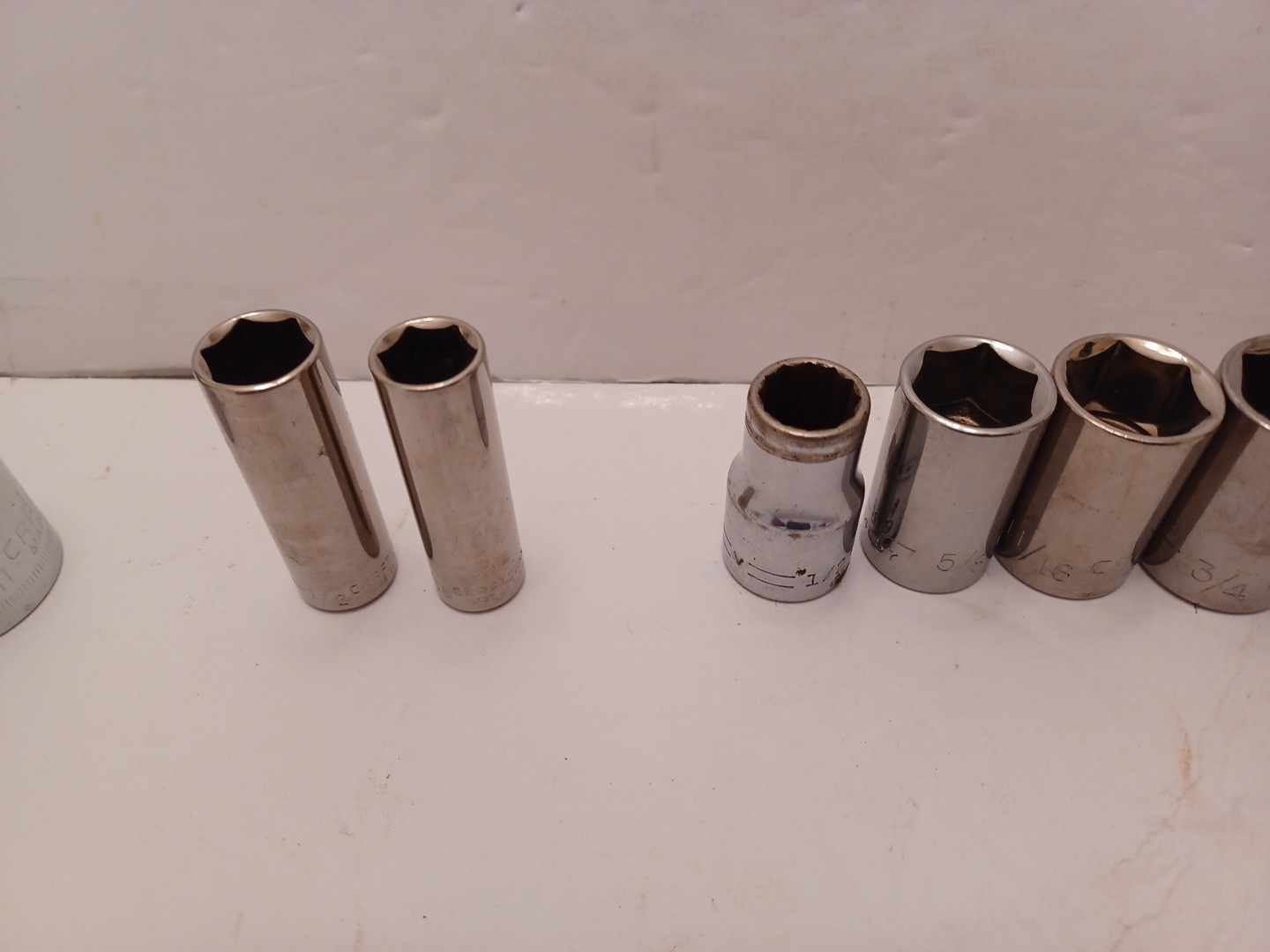 Craftsman Socket 15 Pcs 13-1/2″Drive Asst SAE Size/5-Metric 1/2″/2-3/8″FREE SHIP