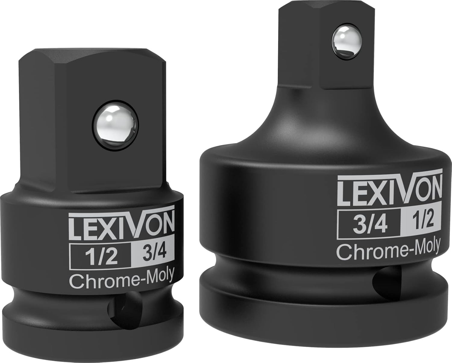 2-Piece Impact Socket Adapter Set for 1/2-Inch and 3/4-Inch Drive Sizes