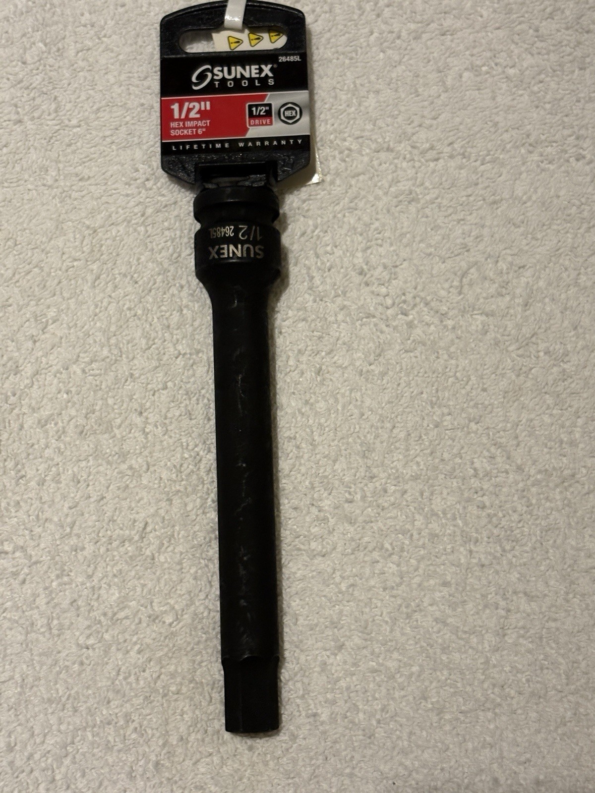 Sunex 26485L, 1/2″ Drive, 1/2″ Hex Bit Impact Socket – NEW