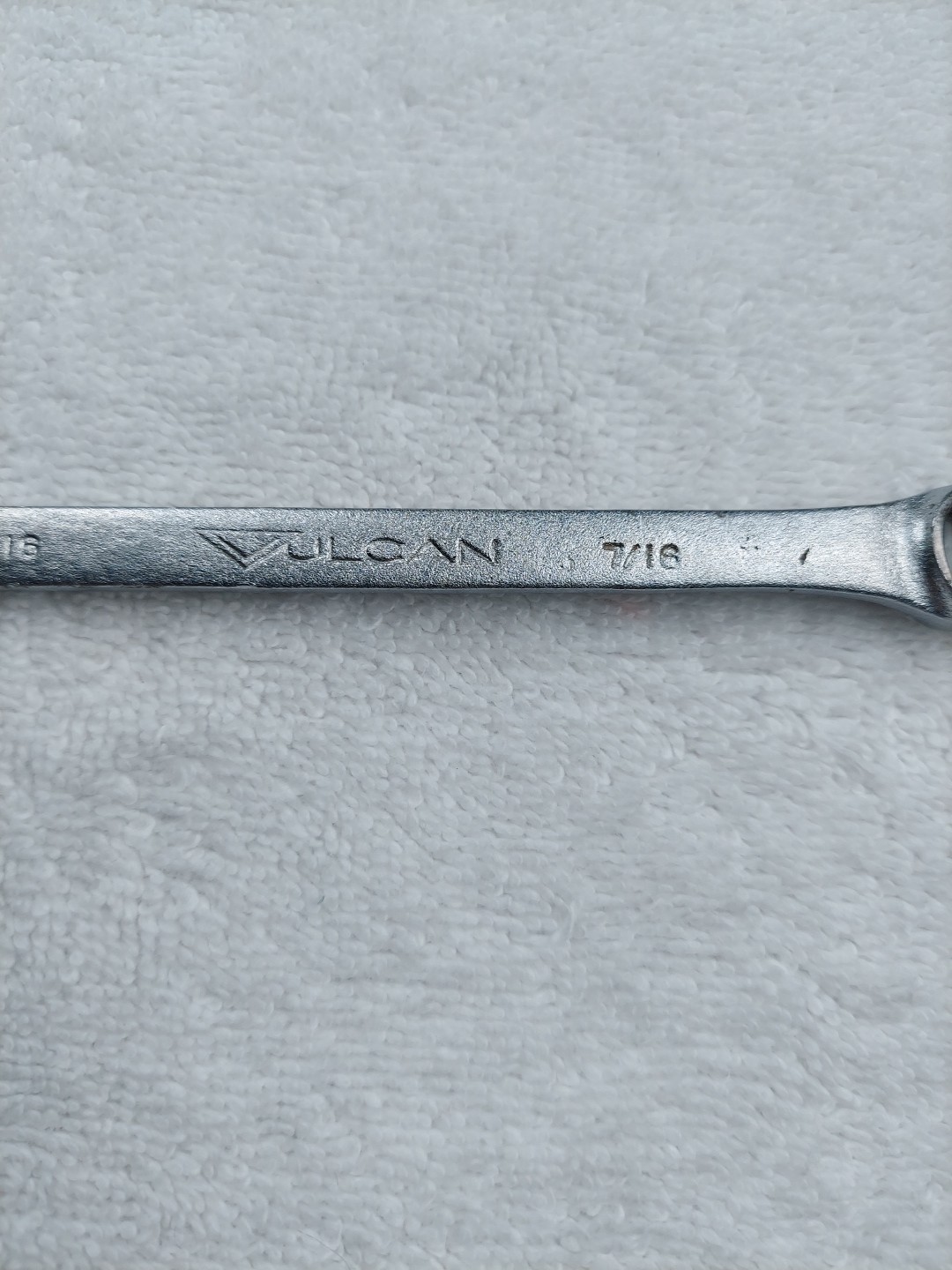 Vulcan XOE-614 7/16″ Service Wrench 6 Point Box End USA Vintage