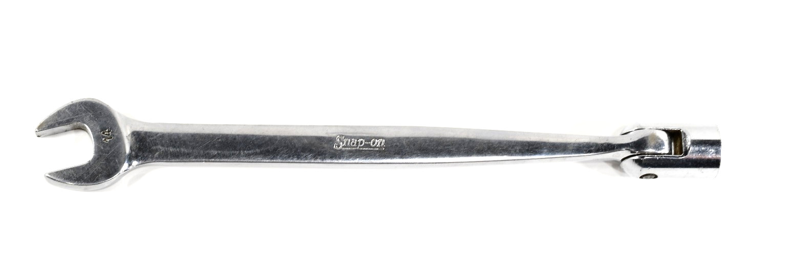 Snap-on 14mm open end flex end Saltus wrennch FHOM14 USA made N801