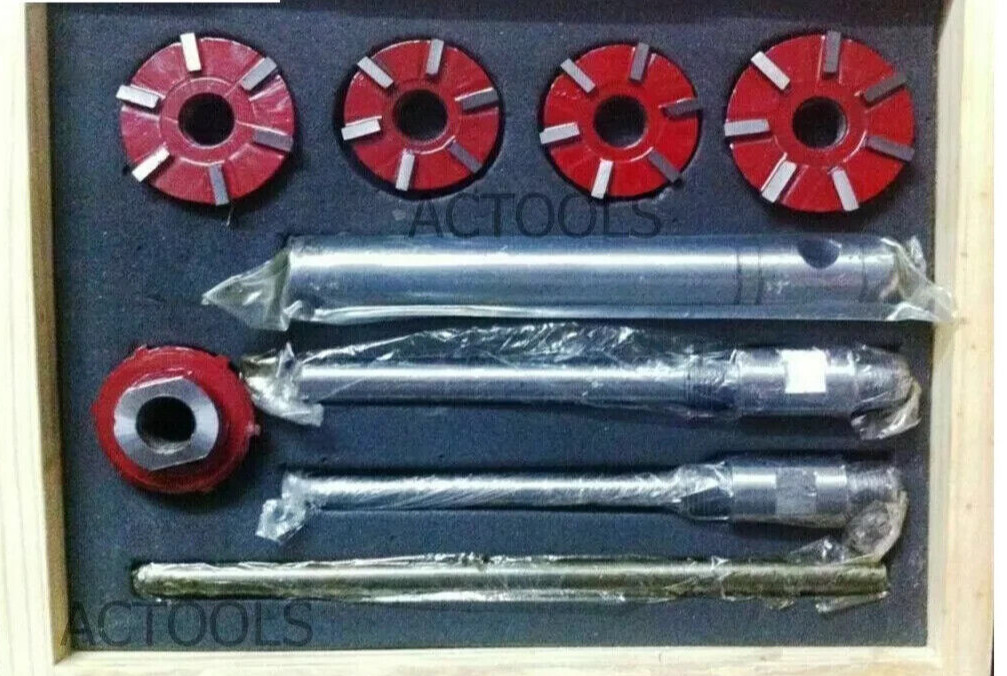 Carbide Tipped Valve Seat Face Cutter Set Of 5 Pcs Kit Piece Cutters Tip USA