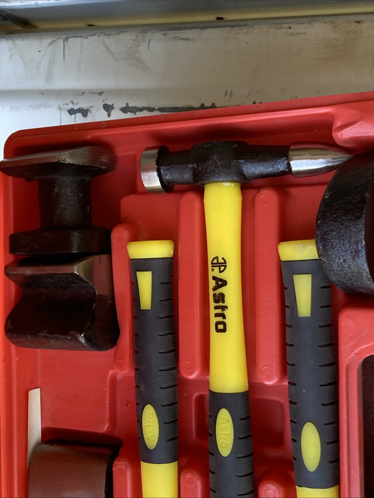7 PC HAND CAR AUTO BODY WORK HAMMER AND DOLLY FENDER TOOL DENT REPAIR SET KIT