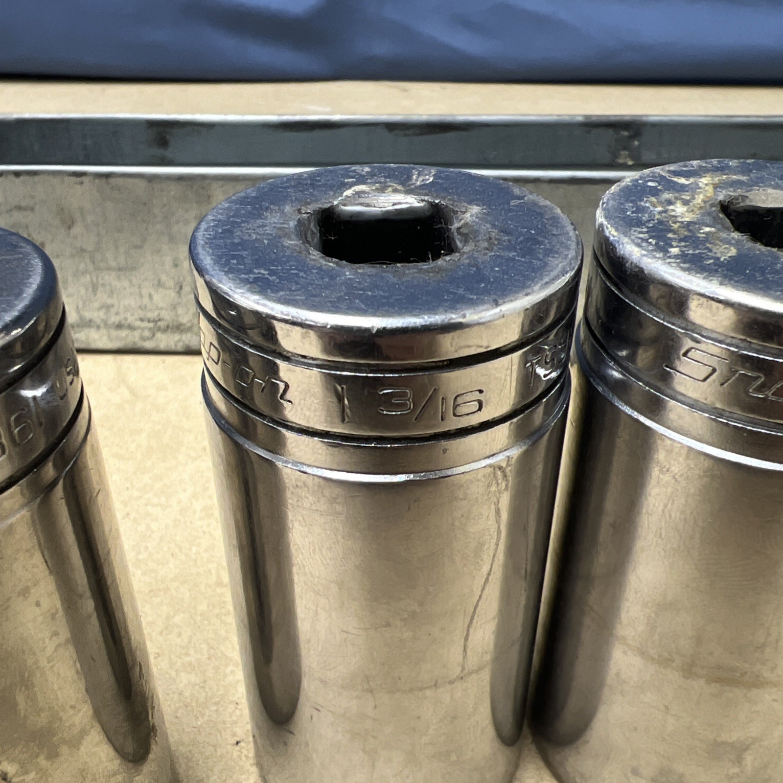 SNAP-ON 1/2″ Drive Deep Socket Set 6 Point TS Series Lot Of 9 – In Description