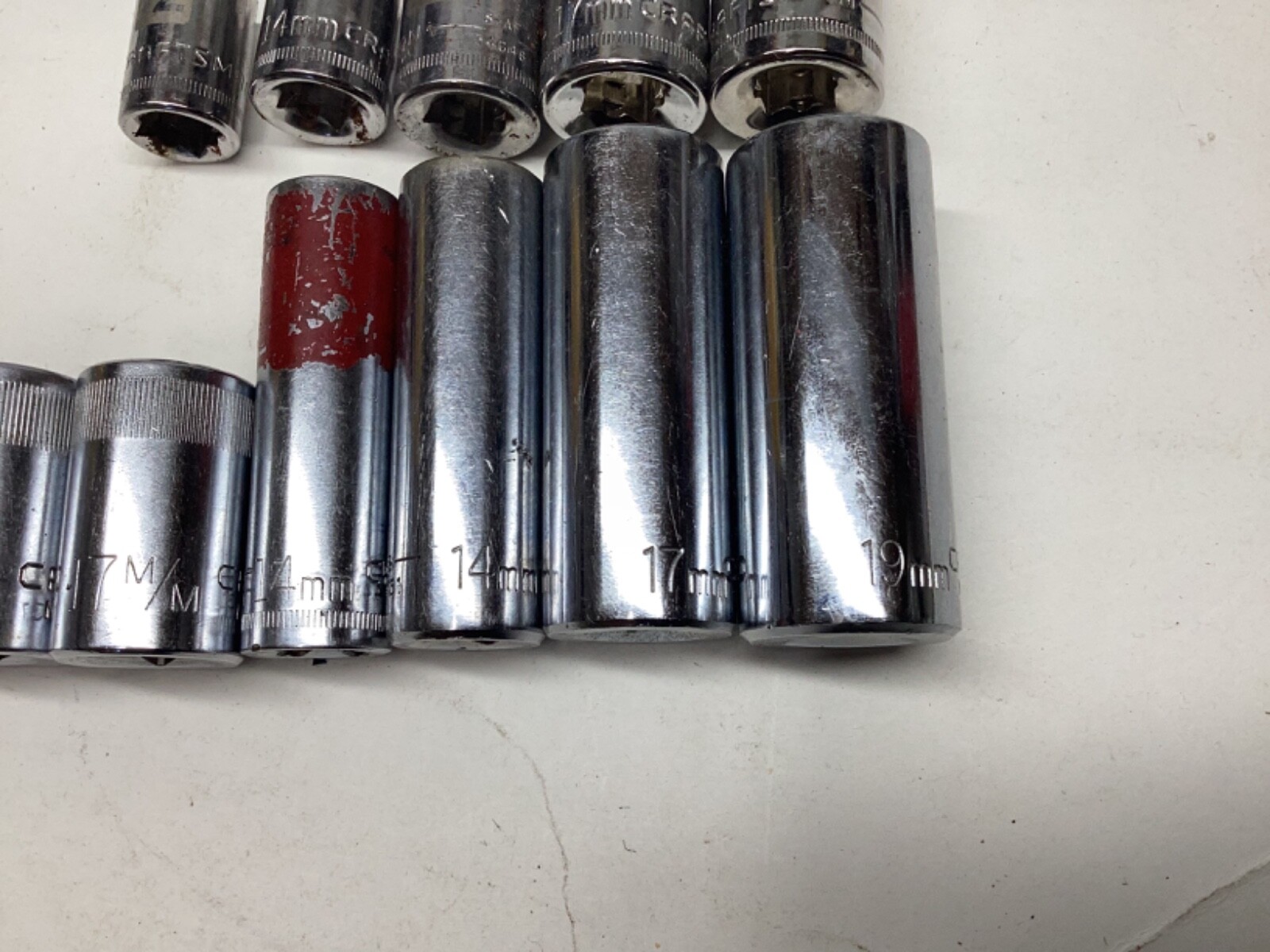 12 Craftsman Vintage Sockets Metric Sockets 1/2″ Drive misc sizes see photos