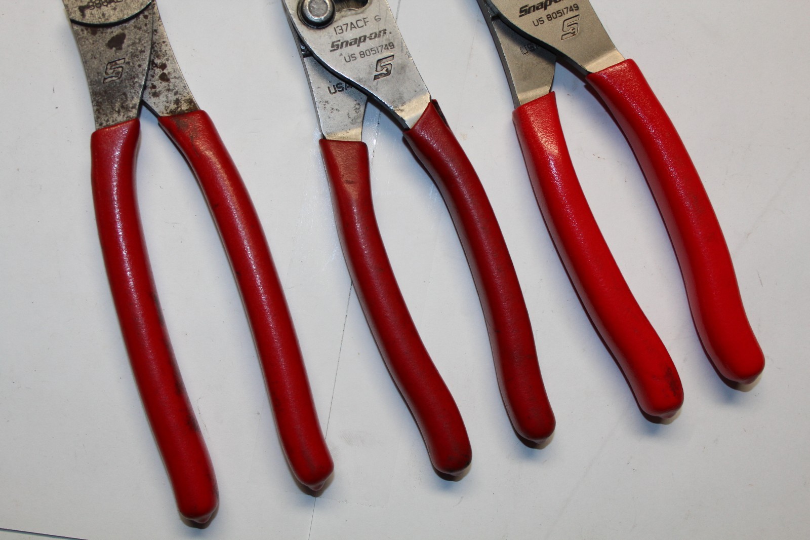 SNAP-ON TOOLS 3 pc 8″ Talon Grip™ Slip-Joint Pliers & Diagonal Cutter Set USA